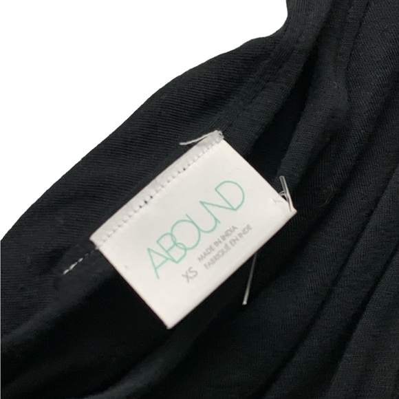 New! Abound crossover v-neck long sleeve leotard bodysuit, black, cotton, XS - Picture 3 of 4